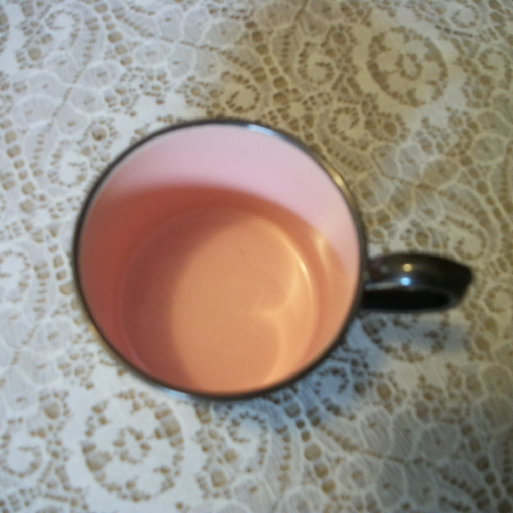 VINT 1973 REED & BARTON SILVERY PLUS PINK BABY CUP